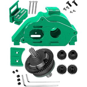 علبة تروس مركزية RC و57T تفاضلي مركزي مع تروس ترقيات جزء لـ 1/10 Kraton 4x4 4S BLX Outcast 4x4 4S BLX 1/8 Mojave 4X4 4S BLX، أحمر