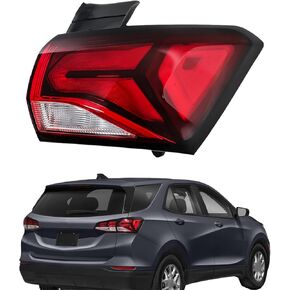 labwork Tail Lamp Light Replacement for Chevrolet Equinox 2022-2024 Red Lens Passenger Side Halogen Brake Light Outer 85132582