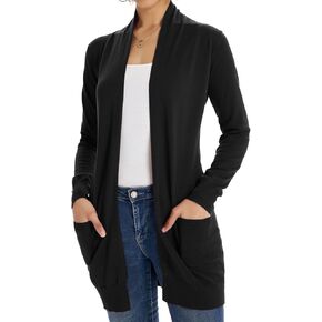 GRACE KARIN Women Lightweight Cardigan Sweaters with Pocket Long Sleeve Shrugs