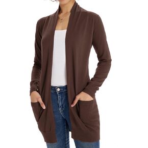 GRACE KARIN Women Lightweight Cardigan Sweaters with Pocket Long Sleeve Shrugs in Kuwait