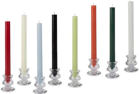 Biedermann & Sons 2 Pack Tall Taper Candles - Unscented Dinner Candle Set 10 Hour Burn Time, 10-Inch, Wedgewood Blue in Kuwait