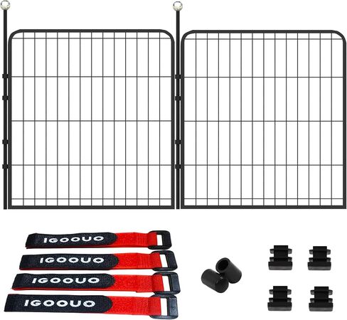 Dog Playpen Outdoor for Medium/Large Dogs 36'' High, Heavy Duty Dog Playpen with Rustproof and Sturdy Stakes, 3ft Dog Fence for RV Camping(12 Panels) in Saudi Arabia
