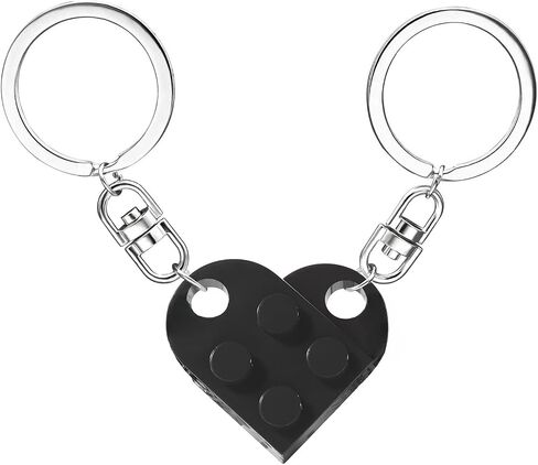 MPK Heart-Shaped Keychain Set – Matching Keychains for Couples, Valentine's Day Gift, Romantic Love Keychain for Him and Her in Kuwait