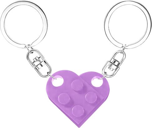 MPK Heart-Shaped Keychain Set – Matching Keychains for Couples, Valentine's Day Gift, Romantic Love Keychain for Him and Her in Kuwait