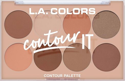 L.A. Colors I Heart Makeup Contour Palette, Light to Medium, 1.04 Ounce in Kuwait