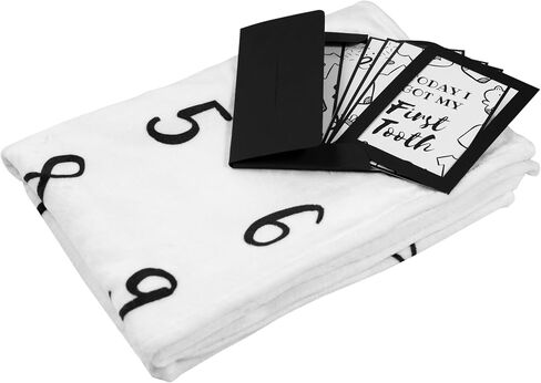Henry Hunter Baby Milestone Blanket for Baby Monthly Milestone with Frame & Memory Cards | Photography Milestone Blanket for Baby Boy and Girl | Premium Cotton Fleece | 30" x 40" (Gender Neutral) in Saudi Arabia