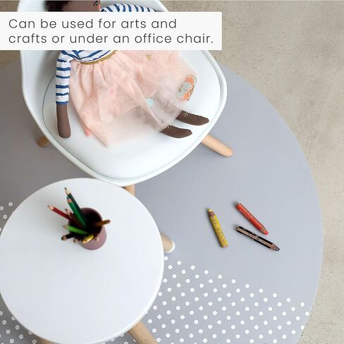 Toddlekind High Chair Mat Protect Floor from Children's Mealtime Baby Splash Mat for Highchair Multifunctional 105cm (41") Clouds in Kuwait