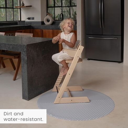 Toddlekind High Chair Mat Protect Floor from Children's Mealtime Baby Splash Mat for Highchair Multifunctional 105cm (41") Clouds in Kuwait