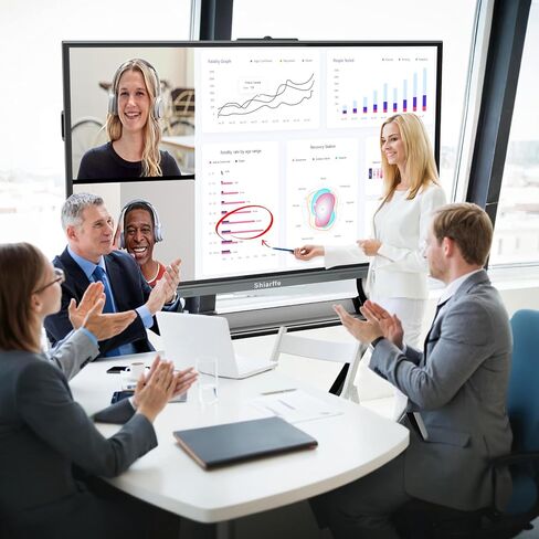 Smart Board 55 Inch 4K UHD Touchscreen Digital Whiteboard, App-Compatible Interactive Presentation Display for Classroom, Office, and Home in Kuwait