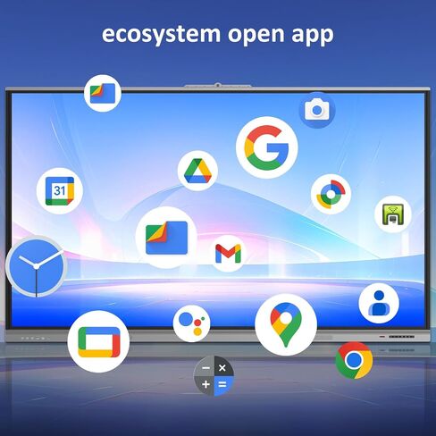 Smart Board 55 Inch 4K UHD Touchscreen Digital Whiteboard, App-Compatible Interactive Presentation Display for Classroom, Office, and Home in Kuwait