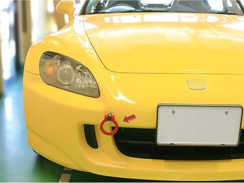 Xotic Tech JDM Sport Track Racing Style CNC الألومنيوم المسمار على المصد الأمامي متوافق مع Honda S2000 2002-2009 & Fit 2006-2008 أو Acura TL 2004-2008 (أحمر) in Kuwait