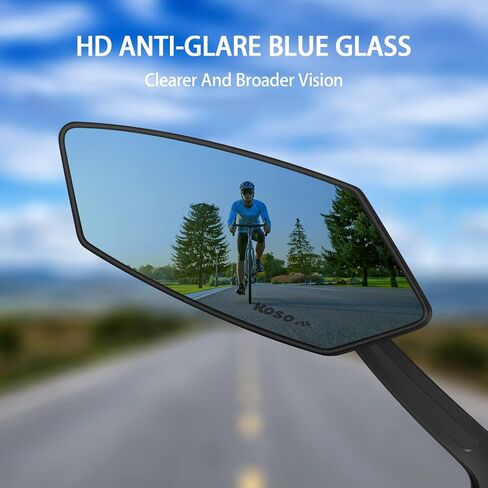 Bicycle Mirrors for Handlebars, Adjustable Bike Mirror Handlebar Mount, Bicycle Rear View Mirror for Mountain Road Bike, E-bike, Scooter etc., Bicycle Universal Fit Accessories in Saudi Arabia