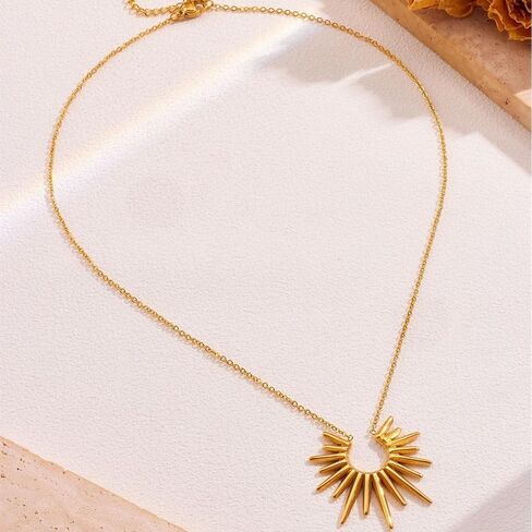 SOCICO 18K Gold Heart Pendant Necklaces for Women Cross Faith Pendant Necklaces Sun Necklace Cute Boho Tiny Evil Eye Lucky Protection Jewelry Gift Christmas Gifts Birthday Gifts for Women Jewelry in Saudi Arabia