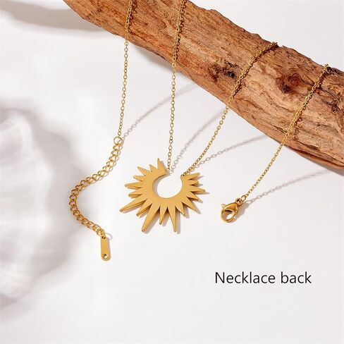 SOCICO 18K Gold Heart Pendant Necklaces for Women Cross Faith Pendant Necklaces Sun Necklace Cute Boho Tiny Evil Eye Lucky Protection Jewelry Gift Christmas Gifts Birthday Gifts for Women Jewelry in Saudi Arabia