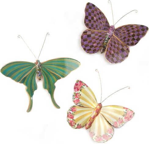 MACKENZIE-CHILDS Butterflies Trio, Hanging Butterfly Wall Decor, Set of 3 in Kuwait