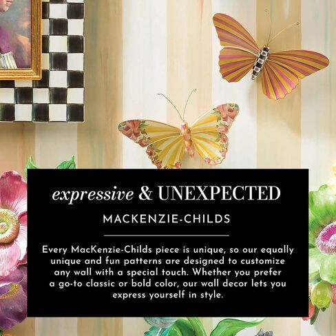 MACKENZIE-CHILDS Butterflies Trio, Hanging Butterfly Wall Decor, Set of 3 in Kuwait