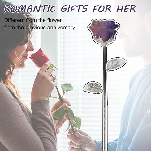 Valentines Day Gifts for Her Rose Jade Flower 8.97 Inches Forever Real Rose Quartz Flower on Birthday Wedding Anniversary Graduation Thanksgiving Flower Statue Love Romantic Rose Decor in Saudi Arabia