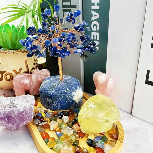DUQGUHO Crystal Tree Amethyst Crystal with Natural Quartz Amethyst Stone Base Crystal Tree for Decor Reiki Luck Crystal Spiritual Gifts in Saudi Arabia