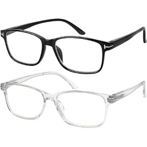 Success Eyewear Computer Glasses 2 Pk Anti Glare Reflection Classic Reading Glasses for Men and Women