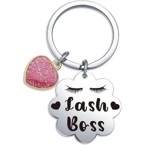Beautician Christmas Keychain Beauty Lashes Girl Keychain Cosmetologist Gifts