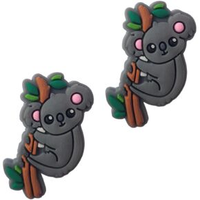 Koala Shoe Charms - Cute Animal Decoration Charms Gift for Boys Kids Teens and Adults - Set of 2