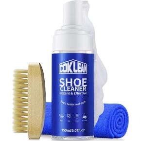 Shoe Cleaner Kit, White Sneaker Cleaner Kit for Tennis Shoes, Running, Golf, PU, Nubuck,Sole, Foam Shoe Cleaning Kit