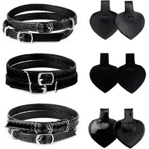 3 Sets Detachable High Heels Shoelace, Relieve Heel Pain & Upgrade Your Shoe Style with Quick & Easy Installation, DIY or Replacement Women's Anti-Slip Shoe Straps for Dance, High Heels & Sandals