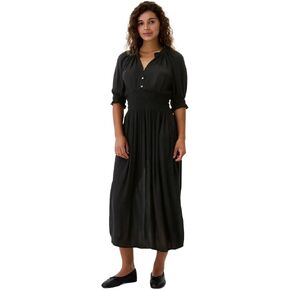 GAP Women's Short Sleeve Splitneck Midi Dress