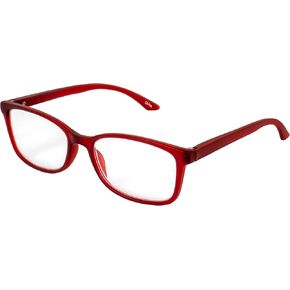 Birdz Eyewear BPA Free Readers Non Carcinogenic Reading Glasses Red Frame Clear Lens 3.0 Magnification