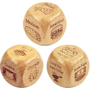 Christmas Stocking Stuffers Gifts for Men Women Valentine's Day Anniversary Wedding Gifts for Him Her Food Decision Dice Birthday Engagement Gifts for Boyfriend Girlfriend Husband Wife Groom Bride