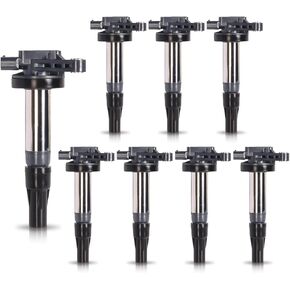 ENA Set of 8 Ignition Coil Pack 4.2 4.4 V8 Compatible with Land Rover Jaguar XK8 XJ8 XJR XKR S-Type Vanden Plas LR3 Range Rover 2003 2004 2005 2006 2007 2008 2009 Coils for C1427 UF519 AJ810445
