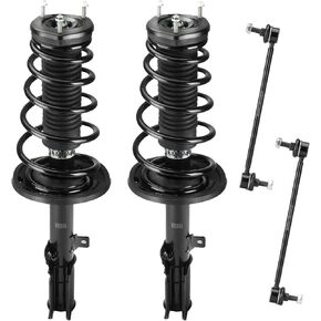 Rear Coil Spring Strut & Stabilizer Sway Bar Links Fit for Toyota Avalon 2006-2011, Camry 2007-2011, for Lexus ES350 2007-2012, Shock Absorber and Sway Bar Link Replace for 172309, 172310, K750011