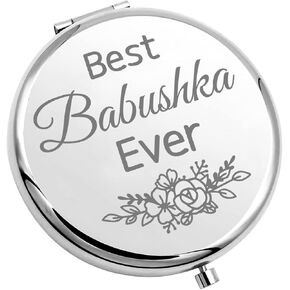 CHOORO Babushka Gift Best Babushka Ever Pocket Mirror Babushka Present Babushka Birthday Gift (Babushka-m)