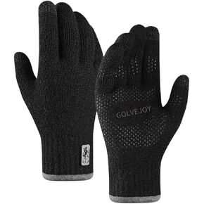 Winter Gloves for Men Women Upgraded Touch Screen Cold Weather Thermal Warm Knit Gloves for Cycling Running Driving Hiking