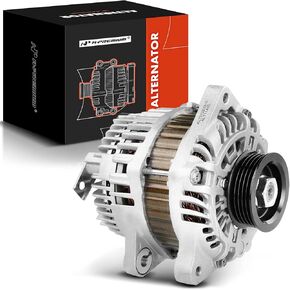 A-Premium Alternator Compatible with Honda Fit 2009 2010 2011 2012 2013 2014 L4 1.5L, 12V 95A Clockwise 5-Groove Pulley, Replace# 31100RB0004, 31100RB0A0243