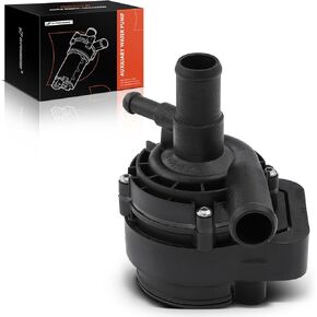 A-Premium Engine Auxiliary Water Pump W/Bracket - 4,6,8,12Cyl 2.1 3.0 3.5 4.0 4.7 5.5 6.0 6.2 6.3L - Compatible with Mercedes-Benz C/W Series - E250, E350, CLS400, S450 & More, Replace# 2128350164