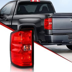Tail Light Cover for 2014-2018 Chevy Silverado 1500, 2015-2019 Chevy Silverado 2500HD 3500HD, 2015-2019 GMC Sierra 3500HD, Pickup Driver and Passenger Side Rear Brake Signal Lamp Replacement