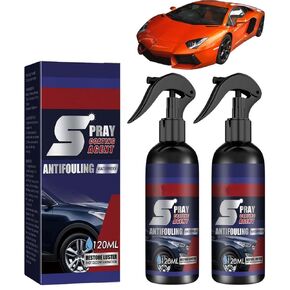 2PCS Spray Coating Agent, Multi-Functional Coating Renewal Agent, Car Fast-Acting Coating Spray, Car Coating Agent Spray, 3 in 1 High Protection Quick Car Coating Spray Fast-Acting