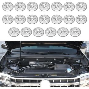 20PCS Heat Protection Plate Heat Shield Attachment Repair Kit, Wheel Well Clips, Splash Shield & Wheel Well Push-On Retainer, 6715468, N90335004 Heat Shield Fasteners Compatible with Skoda Audi