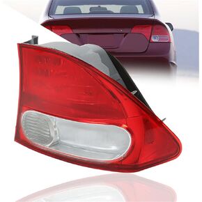 munirater 1-Pc Rear Tail Light Assembly Passenger Side Replacement for 2009-2011 Civic HO2819138, 33501-SNA-A51