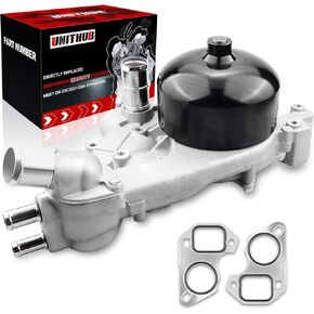 Engine Water Pump Automotive w/Thermostat Gasket 130-7290 45002 Compatible for Chevy Camaro Corvette Pontiac Firebird GTO 1997-2006