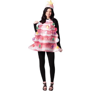 Rasta Imposta Costume Ceramic Pink Christmas Tree Costume, Adult Women's One Size