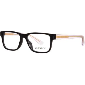 Versace Kids VK 3324U GB1 Black Plastic Rectangle Eyeglasses 47mm