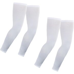 Elixir Golf (E3D-W2P) Unisex 2 Pairs of Sports Cooling Arm Sleeves, White