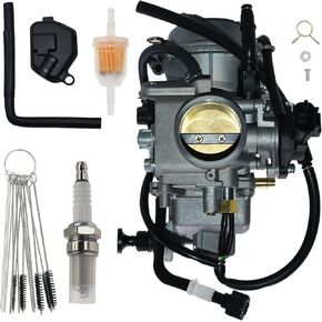 Carburetor 16100-HN8-013 ATV Carb for Honda Rincon 650 TRX650 TRX650FA 2003-2005 with Spark Plug