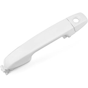 Exterior Door Handle White Front Left Drive Side Fit for Toyota Camry 2012-2017 Replace 6921106090, 6921706370C0