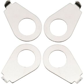 Musiclily Pro Metric 8.5mm Steel LP Guitar Knob Pointers Vintage Knob Position Indicators for Epiphone Les Paul SG Electric Guitar, Chrome Nickel (Set of 4)