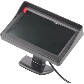 4.3in Rear View Car Monitor Color LCD Display for Car SUV Van Truck with Sun Visor, 2 Way Video Input, Compatible with DVD, VCD