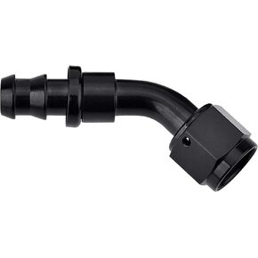 EVIL ENERGY 6AN 90 Degree Push Lock Hose Fitting End Black