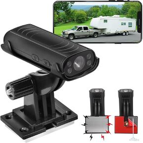 Back Up Camera, Rv Back Up, 150° Wide Angle Waterproof Night Vision Camera with Magnetic and Sticky Base for Car Rv Truck Trailer Family